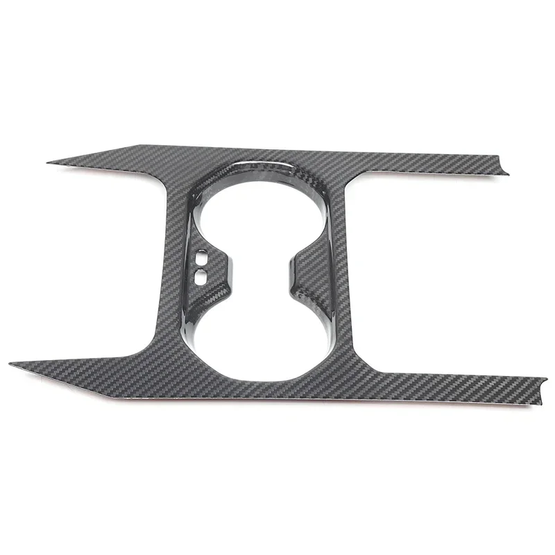 For BMW 5 Series G60 2024+ Real Carbon Fiber Car Center Console Car Tea Water Cup Holder Trim Cover Sticker Car Accessories L/R