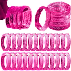 20pcs Pink LED Bracelet Light Up Bracelet Glow in The Dark Bracelets Flashing LED Wristband Light Up Party Favors for Wedding