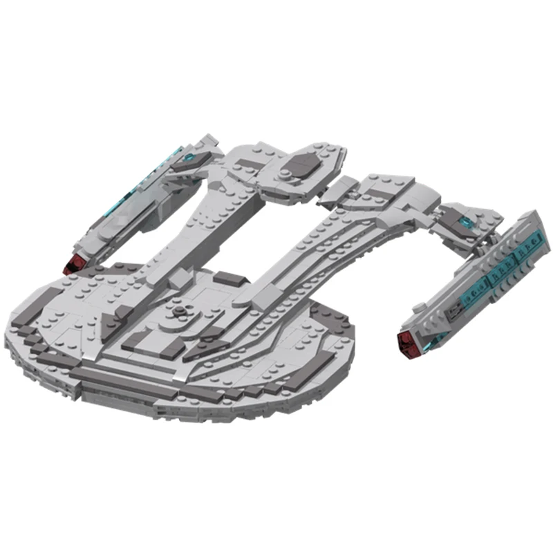 1305pcs MOC Space First Contact Battle Pack Smooth Edition Model Building Blocks Architecture Christmas Gift Toys Birthday Art