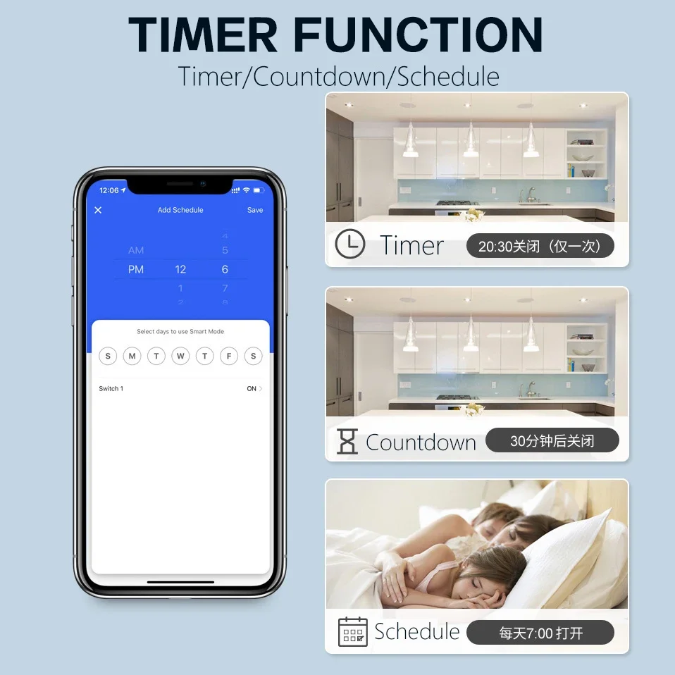 ZSVIOT Tuya WiFi Zigbee Smart Light Switch Module,Dimmer Switch, Curtain switch, Mini DIY Breaker Work for Alexa, google home