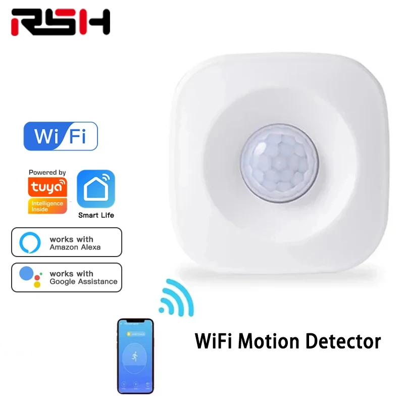 

Tuya ZigBee/WiFi PIR Motion Sensor Wireless Infrared Detector Security Burglar Alarm Sensor APP Control Smart Home Alarm System