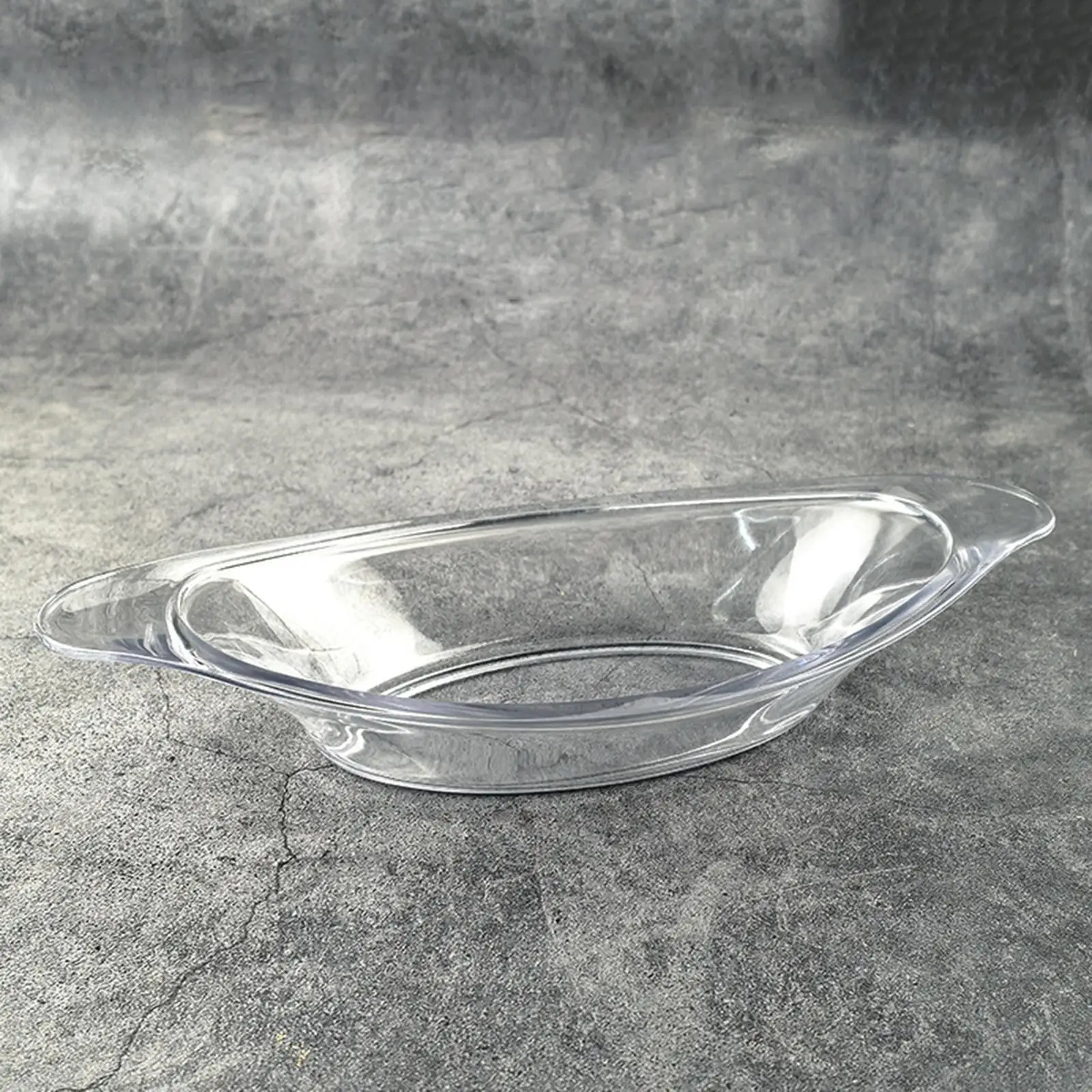 8x Banana Split Bowls Acrylic Serving Plates for Cookies Pudding Fruit
