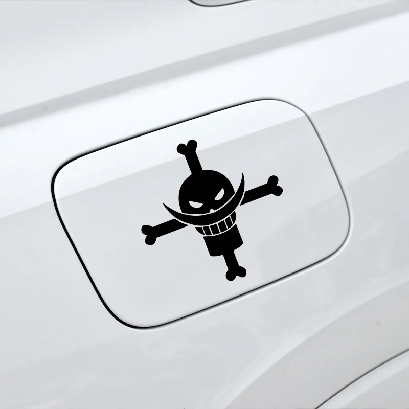 G162 Car Stickers Whitebeard Pirates Marine Reflective Decoration For Fuel Tank Cap Bumper Trunk Motorcycle Helmet Laptop Phone