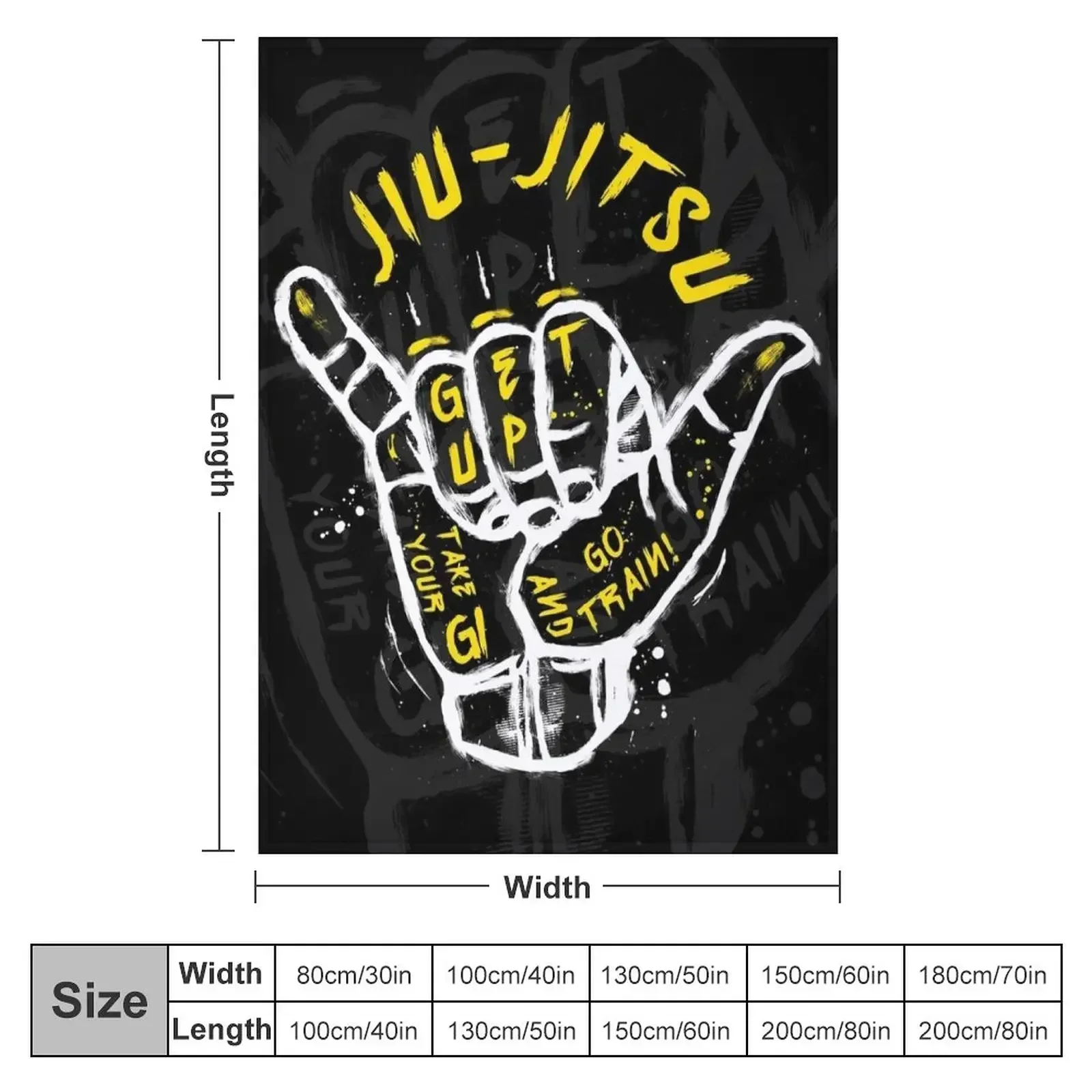 Jiu-jitsu. Go train! 2 Throw Blanket Summer Beddings Thermal Travel warm for winter Blankets