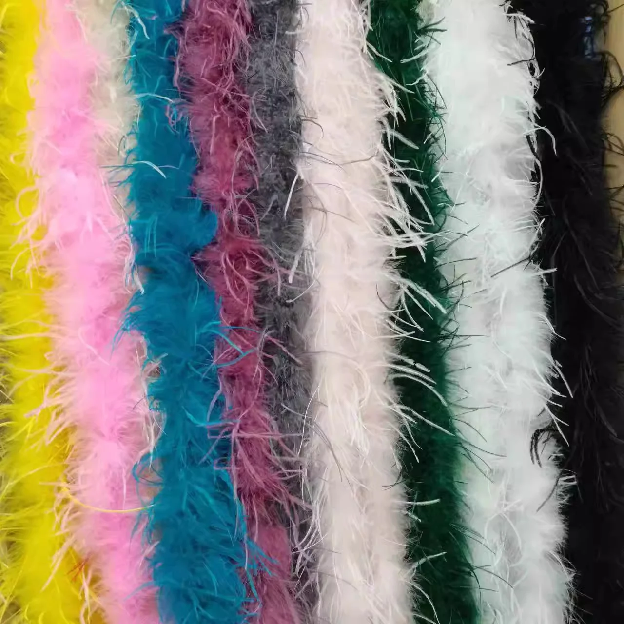 1 PLY Ostrich feather clothing accessories Ostrich Feather Shawl for Party Lady Dress Clothing DIY Decoration Scarf