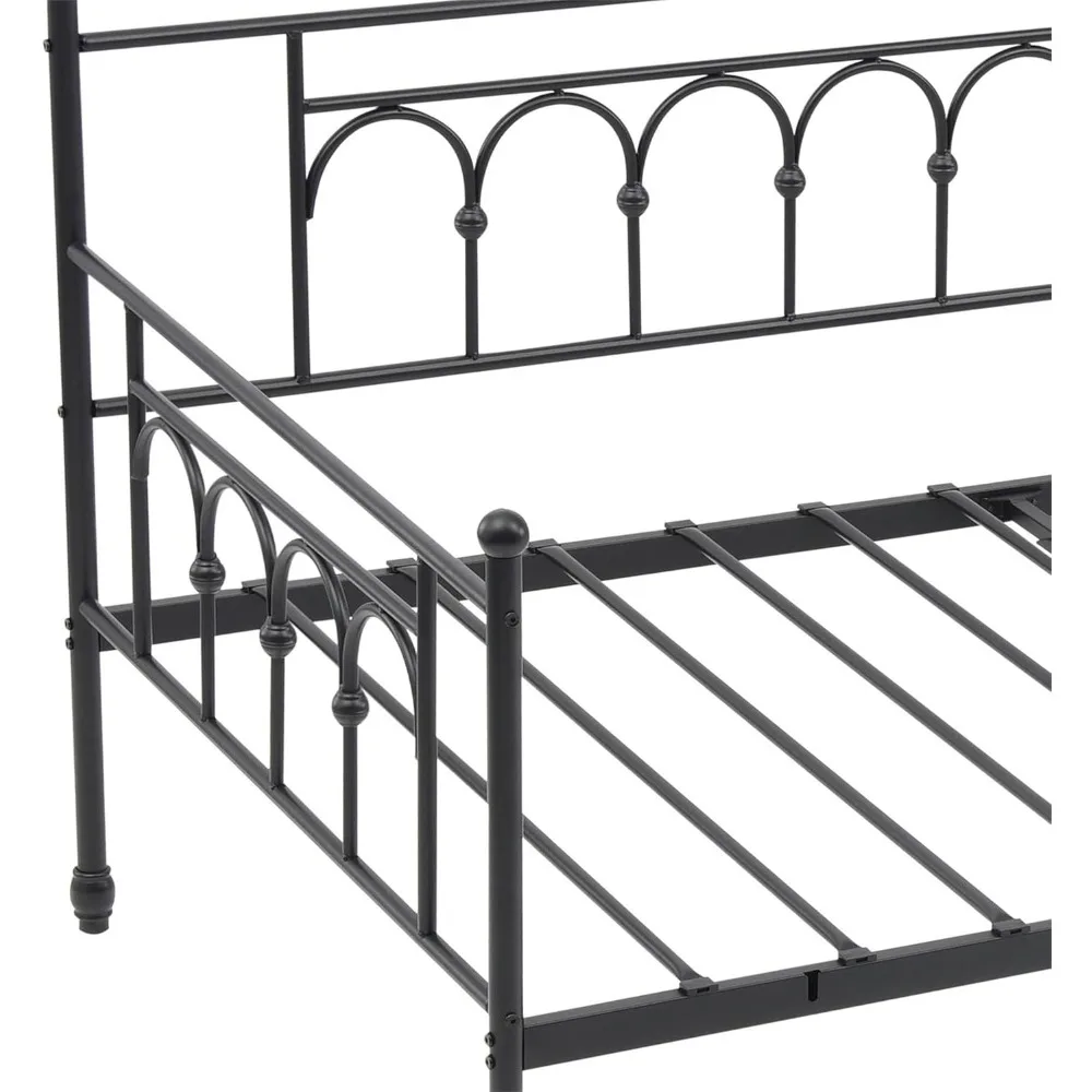 سرير نهاري مزدوج مع سرير دولاب مزدوج، سرير نهاري معدني بحجم مزدوج، سرير نهاري موفر للمساحة مع إطار سرير منبثق