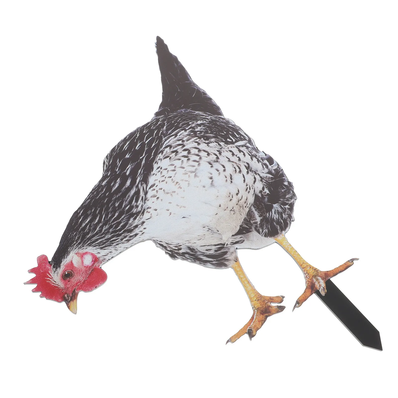Chicken Yard Stake Realistic 3D Hen Garden Decoration Durable Outdoor Ornament for Lawn Pathway Rooster Yard Stakes