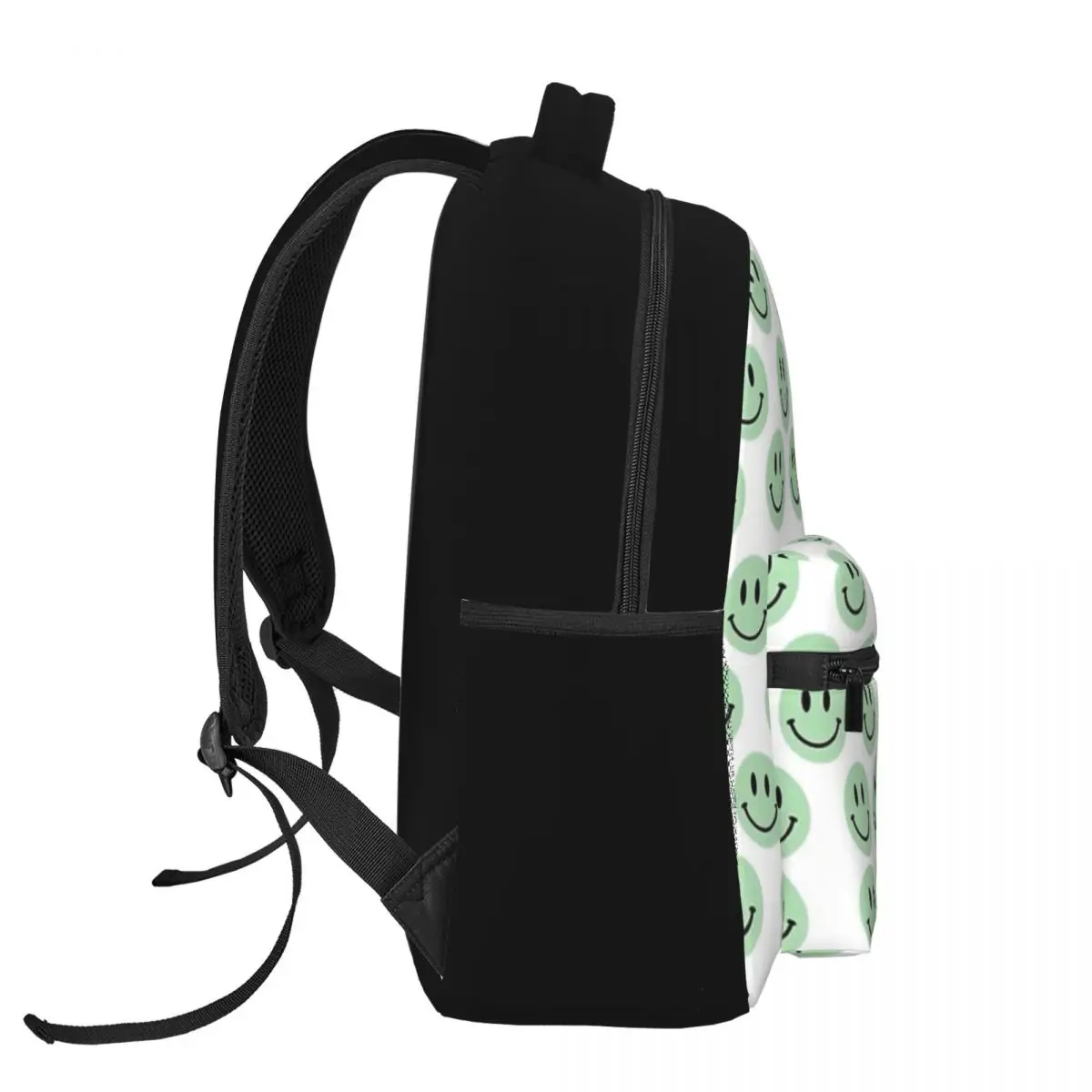 Zaino da scuola con stampa sorriso verde zaino per adolescente donna uomo bambini zainetto impermeabile Bagpack 16 pollici