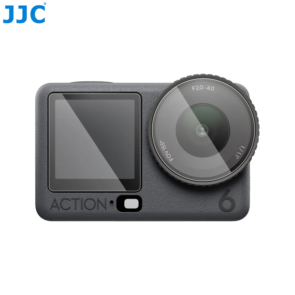 

JJC Screen Protector for DJI Osmo Action 6 Camera Ultra-Thin 0.3mm 9H Hardness Tempered Glass