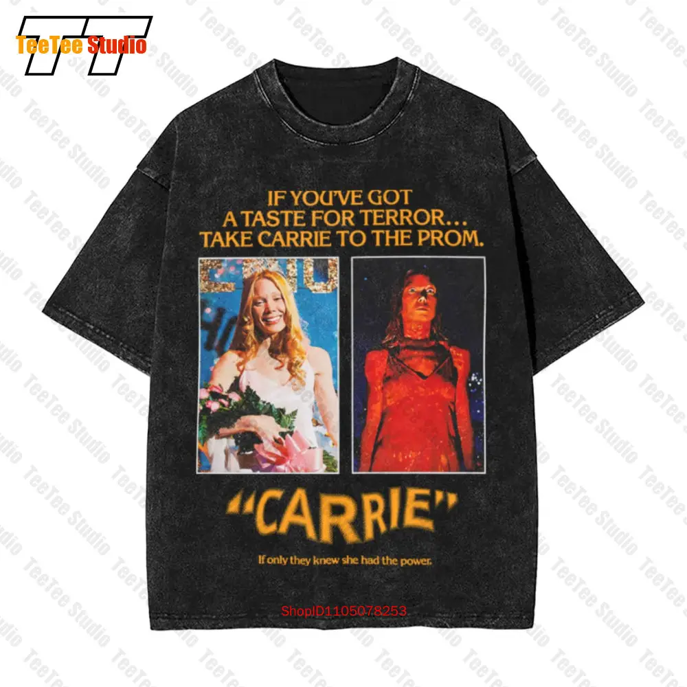 Carrie V3 Brian De Palma Horror Movie Vintage Oversized T-Shirt 1CFT