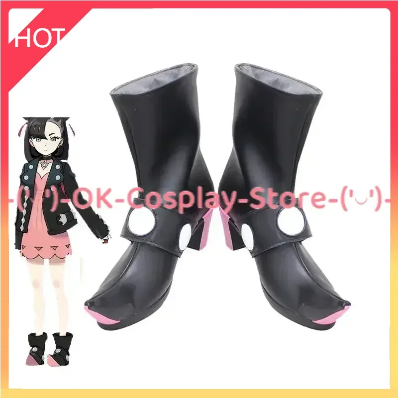 Marnie Cosplay Shoes Anime Cosplay Prop PU Leather Shoes Halloween Carnival Boots Accessories Custom Made