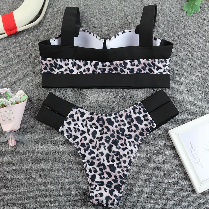 2024 Sexy Push Up Bikini Set High Waist Swimsuit Vintage Women Swimwear Summer Beachwear Bodysuit Brazilian Biquini Bathing Suit