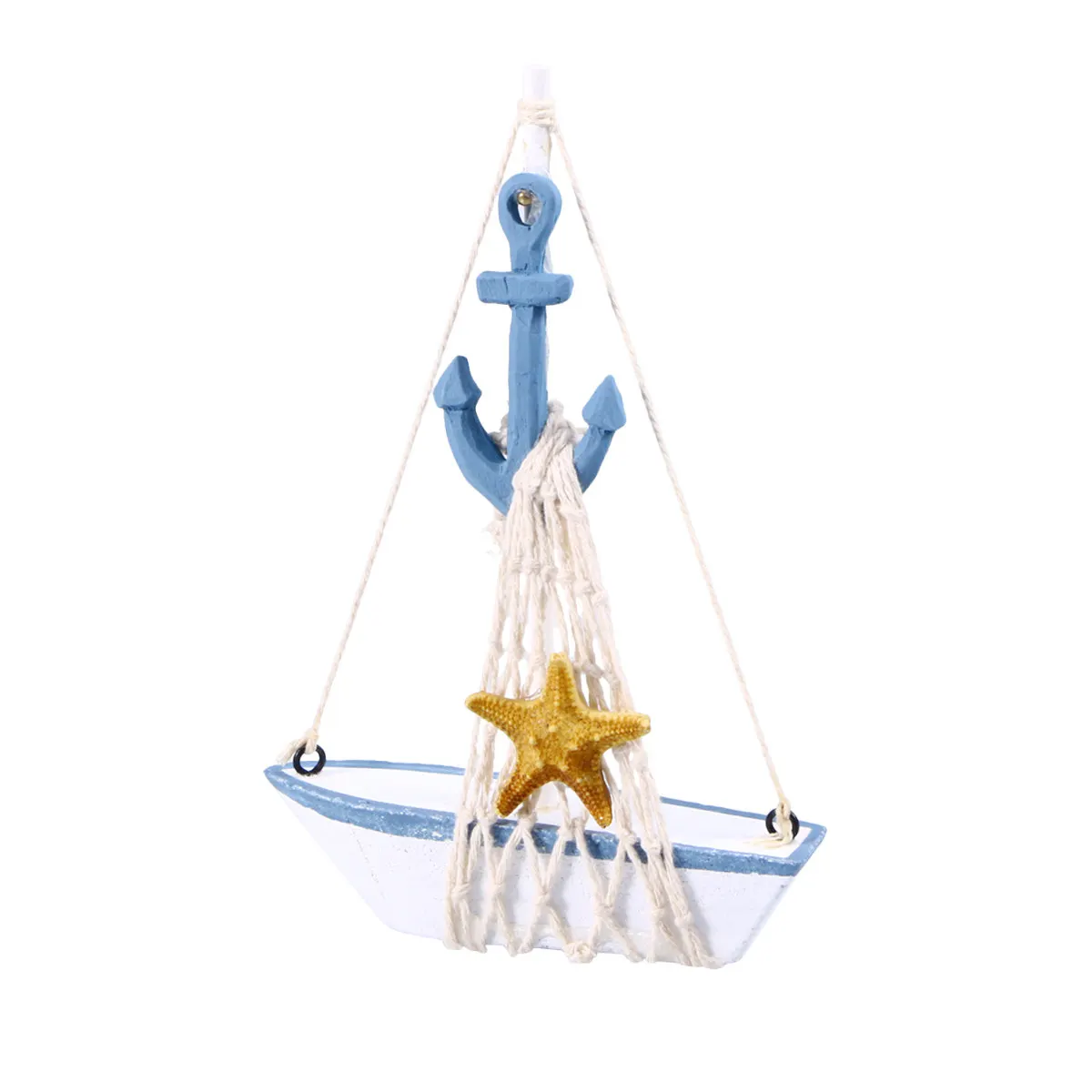 

Handmade Vintage Mediterranean Wooden Sailboat Retro Nautical Decoration Kid Gift Ship Decor Centerpiece Holiday Party