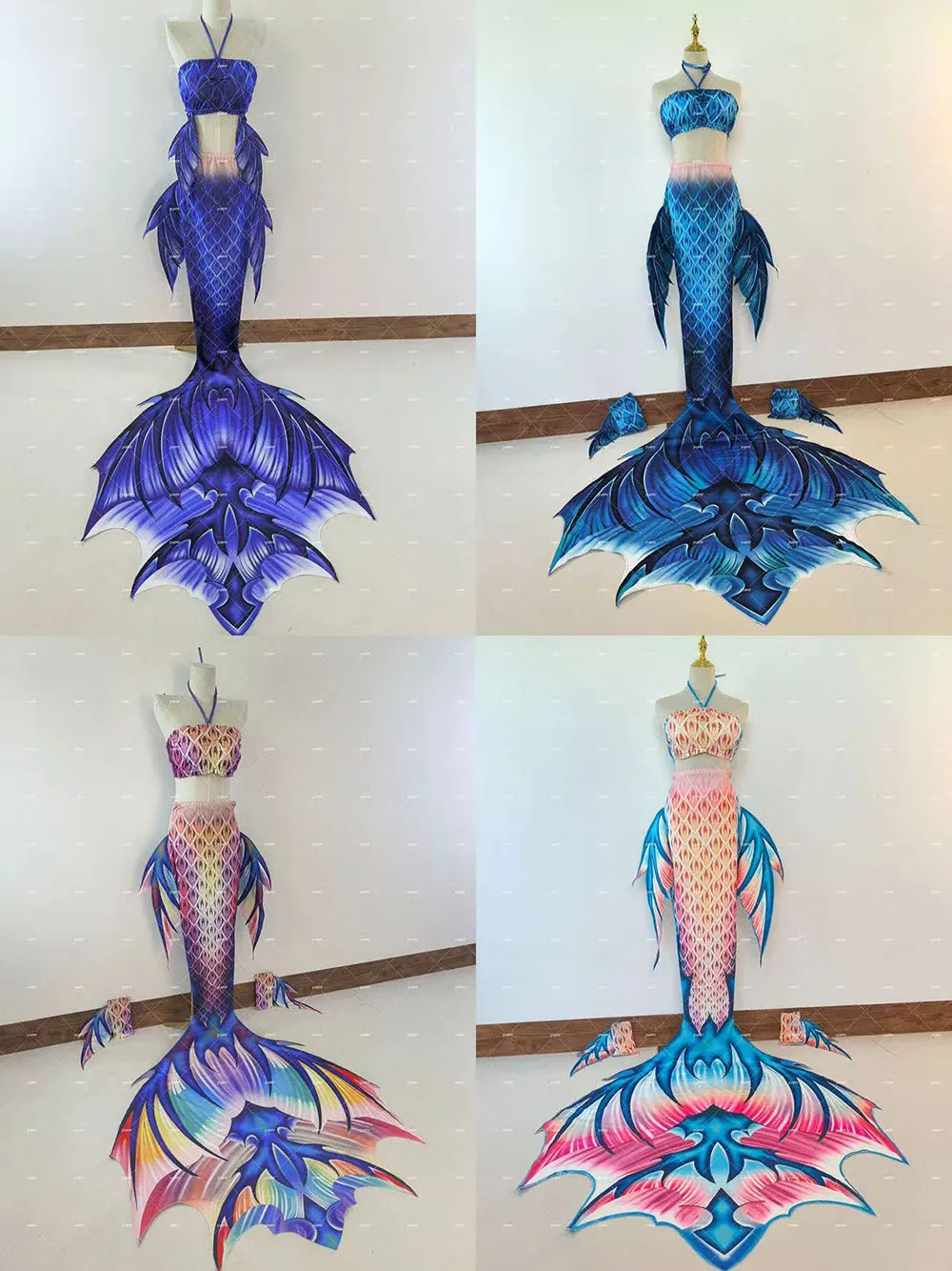 

Dreamy Mermaid Tail Swimsuit Aquarium Diving Shooting Costume Mermaid Diving Swimsuit Dragon Man Can Be Customized