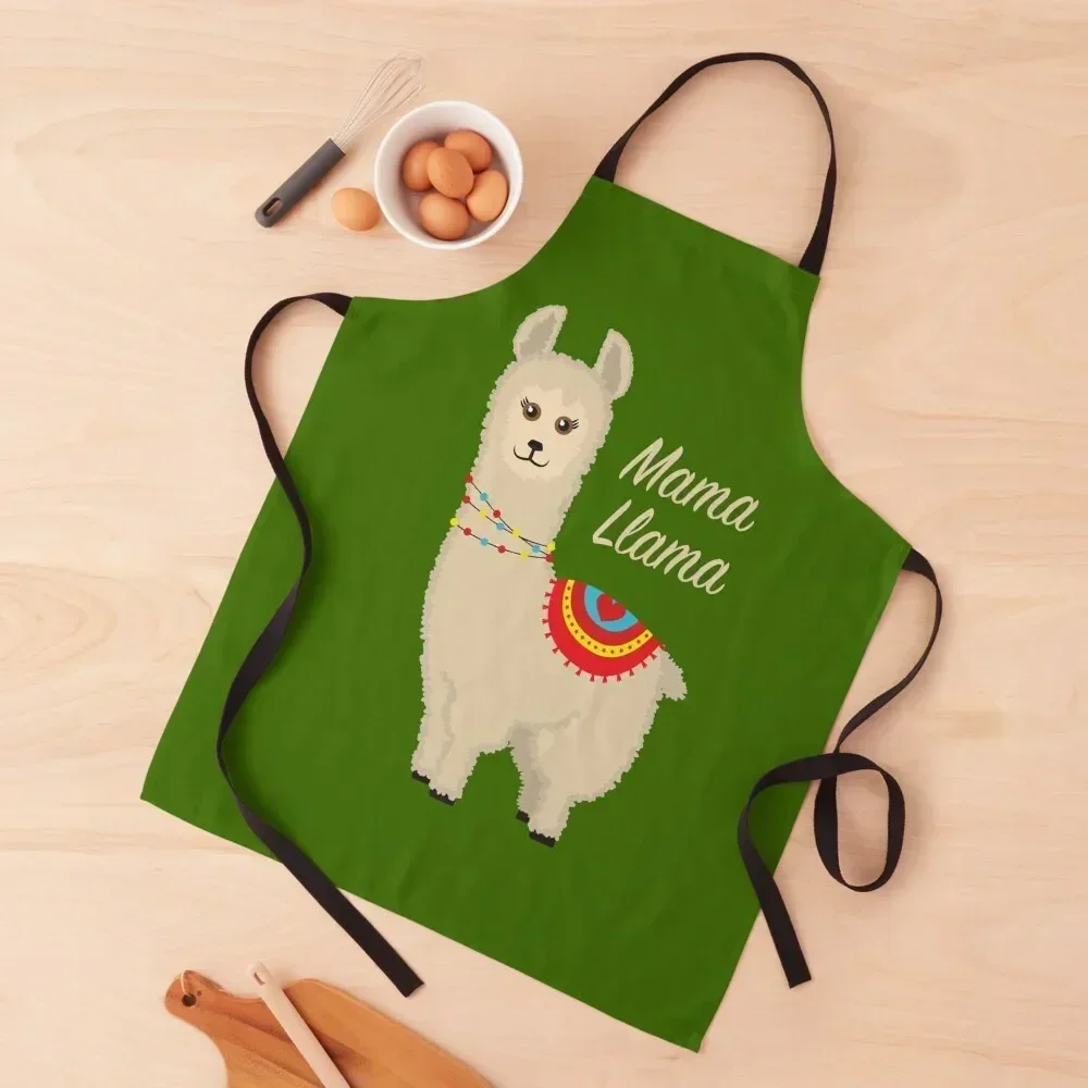 

Cute Mama Llama Apron japanese style Household Items cleanings Apron