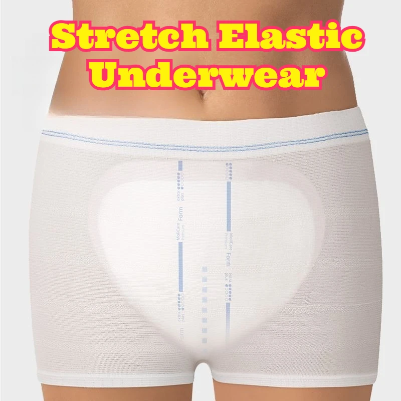 

Elastic Mesh Underwear Washable Reusable High Elastic Breathable Panties Matching Diaper Absorbent Pad Soft Comfortable Adult