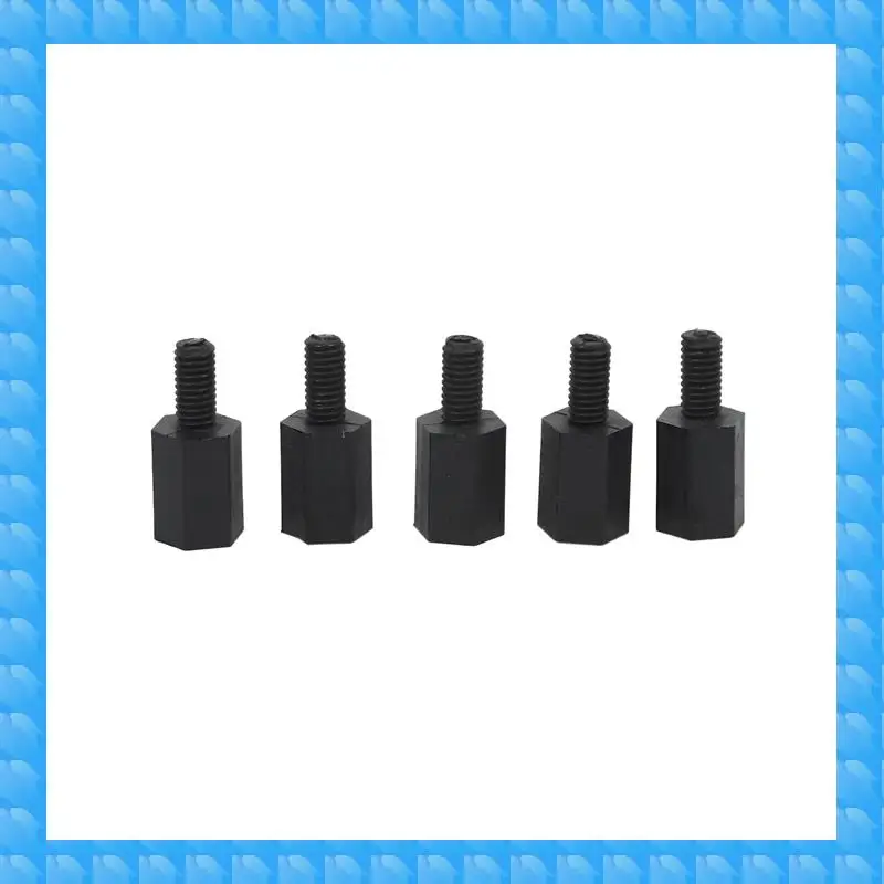 

ETRT 1000Pcs M3 Thread 8Mm+6Mm PCB Fixed Nylon Hex Standoff Spacer Pillar