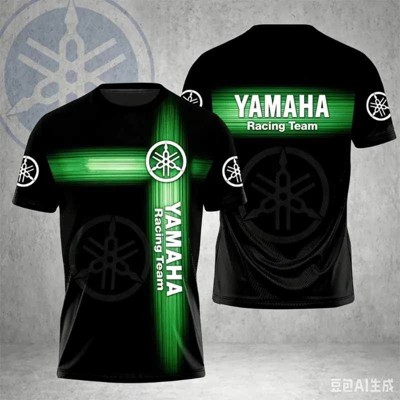 New SUMMER NOVELTY 2026 Men's T-shirt Casual Short-sleeved Breathable T-shirt with 3D Motorcycle Print