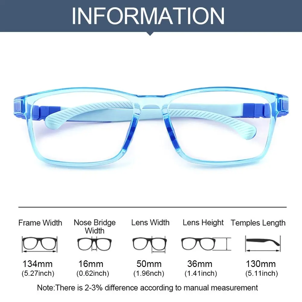 نظارات سيليكون بإطار خفيف للغاية للأطفال ، نظارات مريحة للأطفال ، نظارات كمبيوتر للأولاد والبنات
