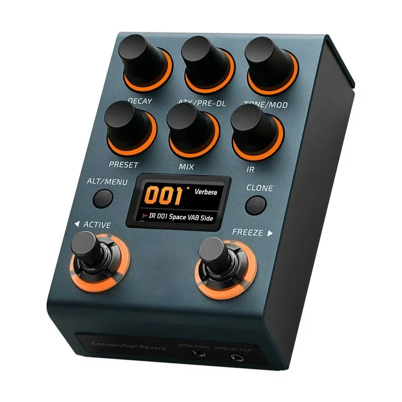 Electric Guitar Effects Pedal Convolution Reverb Delay Single Block Bass Multi IR Sampling