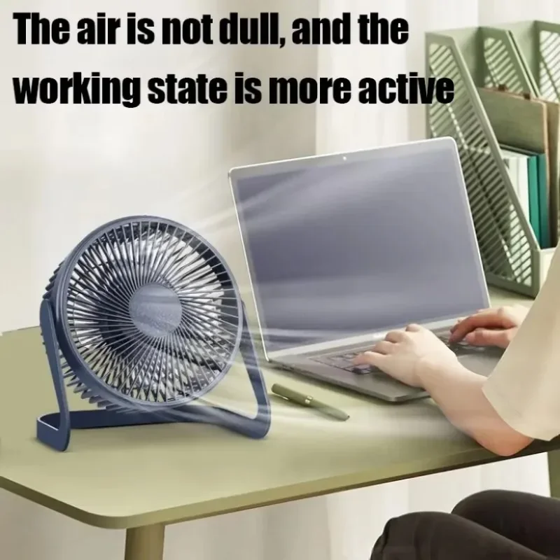 XIKCU Adjustable USB Desktop Electric Fans Portable Silent Office Desktop Energy-saving Fans for Home Office Dormitory Use