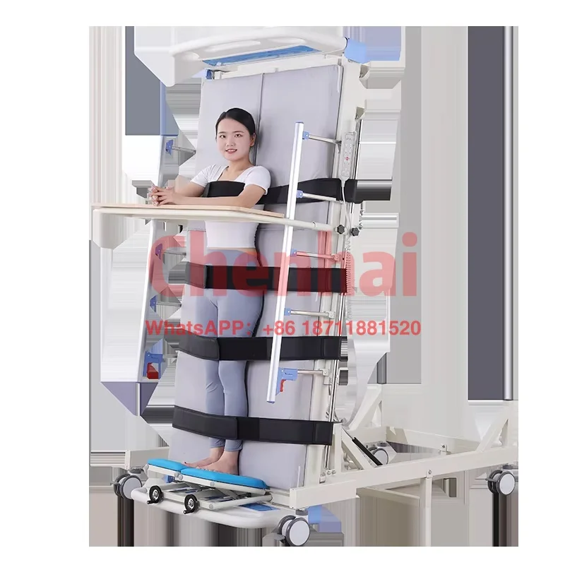 

Customized Standing Bed Paralyzed Patient Care Back Lifting Adult Kids Rehabilitation Electric Hospital Bed