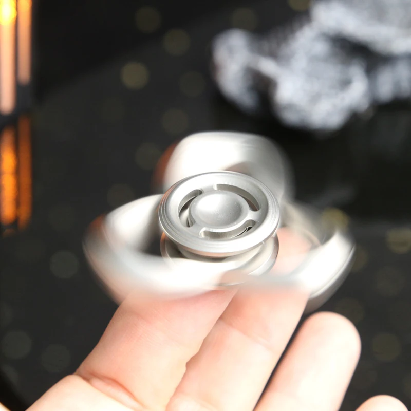 Rvs Threeleaf Vingertop Gyroscoop EDC Decompressie Speelgoed Fidget Spinner Voor Stress Volwassen Stress Speelgoed Cadeau