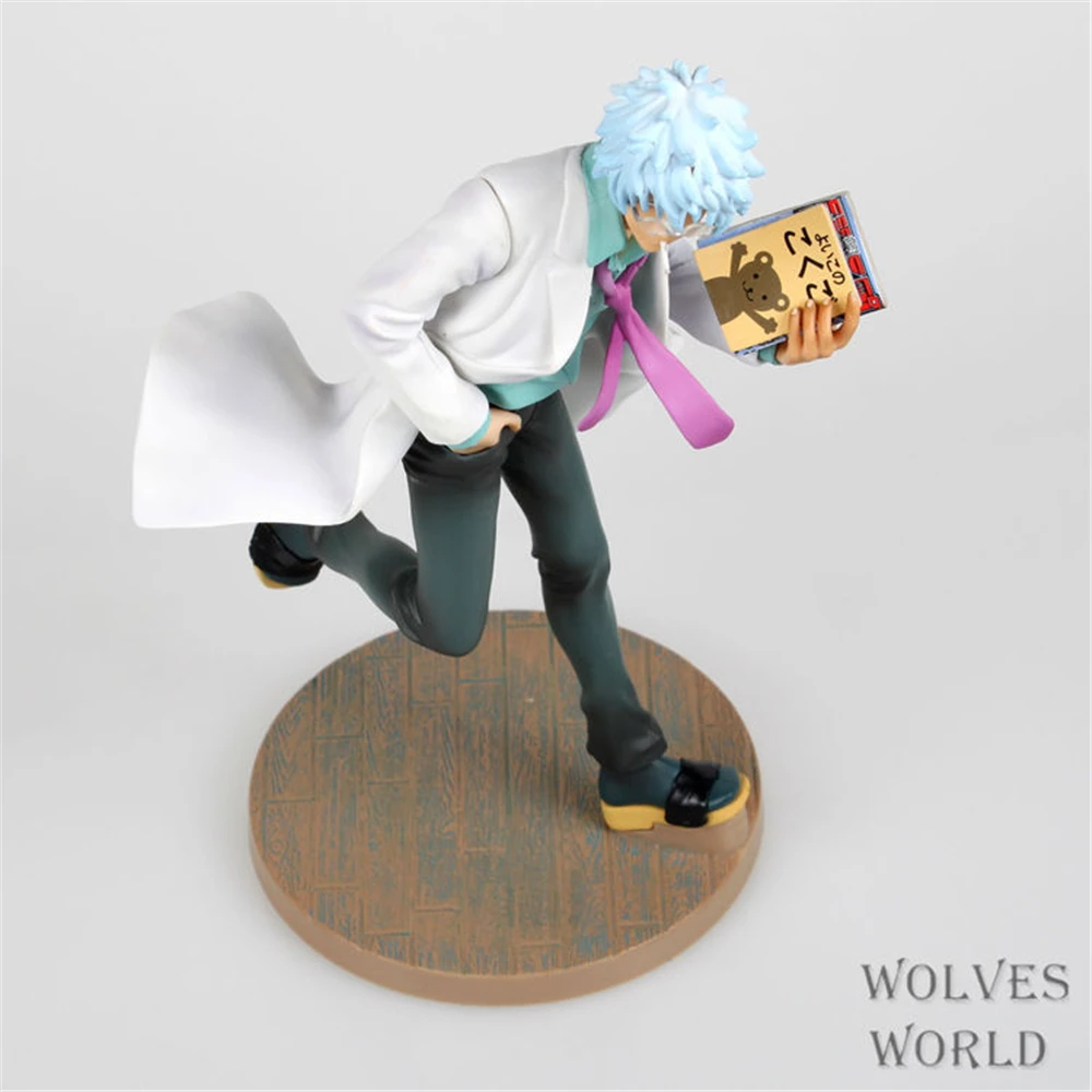 かわいいアニメ坂田銀時 PVC アクションフィギュア像グッズモデル子供のおもちゃ人形ギフト 22 センチメートル
