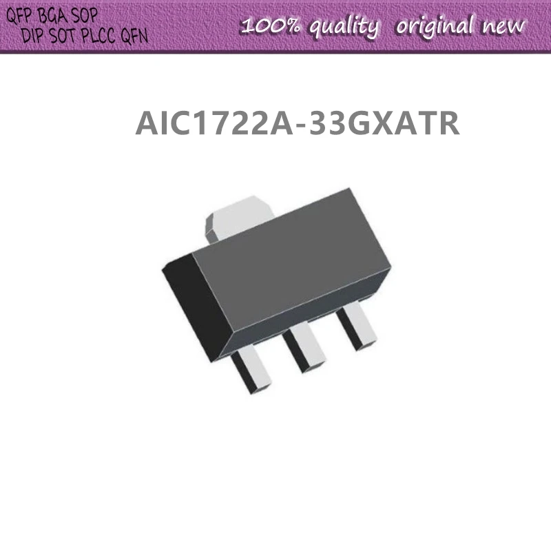 50Pcs/Lot  AIC1722A-33GXATR AL33G  AIC1722A-33 SOT-89