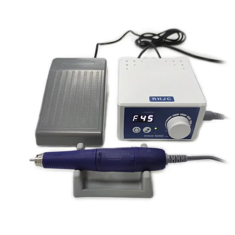 

2025/RHJC RENHE 505D Digital Display 45000RPM Micro Motor Handpiece 100W Strong Electrico DentalJewelry Micromotor with Speed