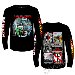 New Fashion Printed  BAD RELIGION  Rock  Crewneck Sweatshirt Gothic Top Harajuku Cotton Unisex Clothing Men Clothing   PR4