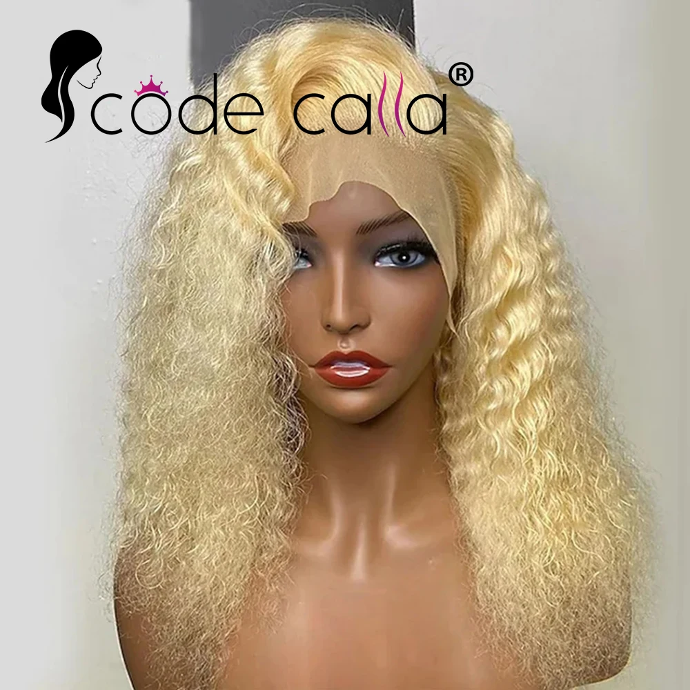 13x4 Hd Lace Frontal Wig 613 Blonde Wig 13x4 Lace Human Hair Wigs Deep Wave Brazilian Hair Curly Human Hair Wigs For Women Bob