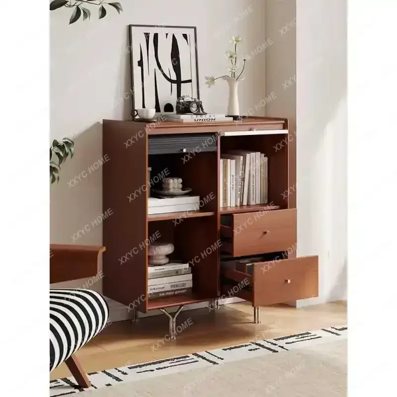 TTNordic Style Boxwood Dining Side Cabinet Is Integrated Against The Wall, And The Storage Side Cabinet Enters The Door And Porc