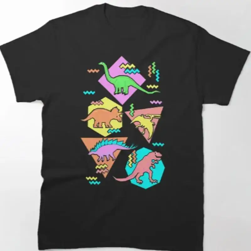 Nineties Dinosaurs Pattern Classic T Shirt