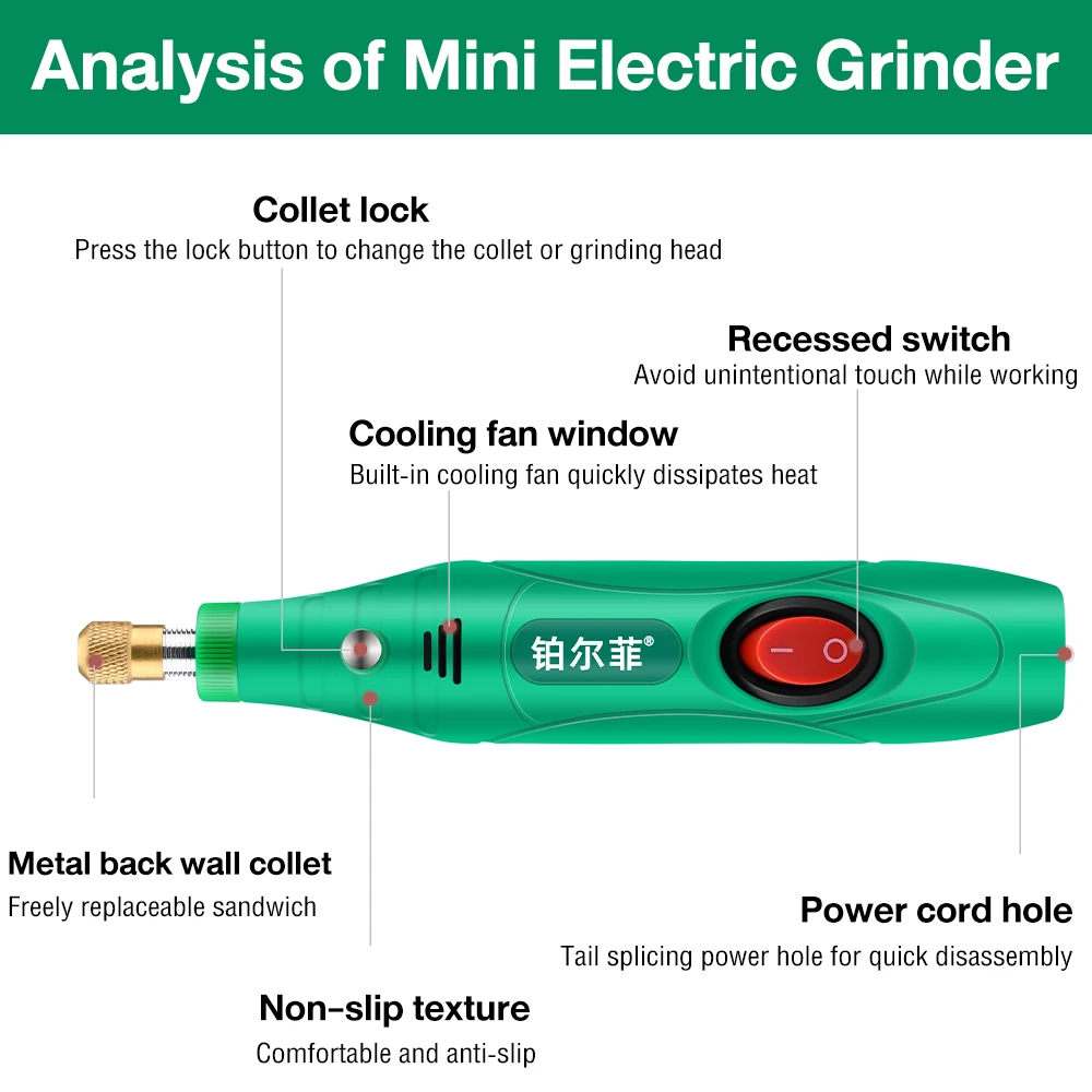 Electric Drill Grinder Carving Pen 12V Mini Diy Electric Drill Kit Polishing Electric Rotary Household Tool Polishing Machine