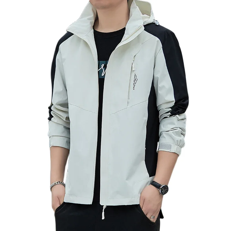2025 الخريف الشتاء سترة واقية جاكيتات للرجال مقنعين رحلة ملابس عصرية المرقعة جودة عالية #6