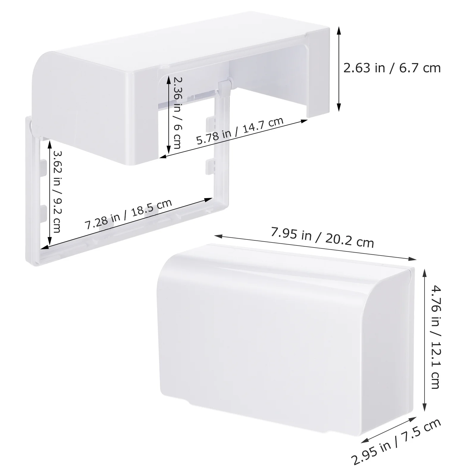 1Pcs Waterproof Socket Cover Double Position Thickened Adhesive Design Splash Proof Outlet Protector for Home Kitchen Bathroom