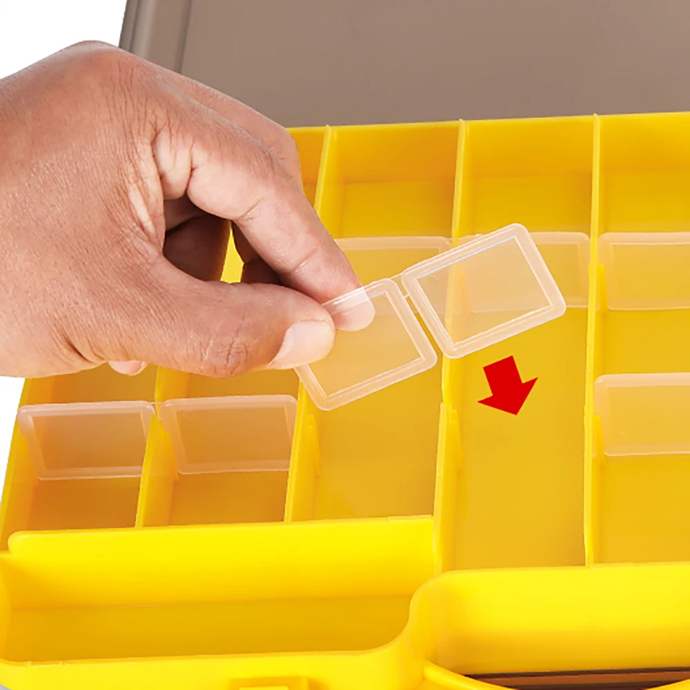 Caja de pesca grande con compartimentos para señuelos - imagen 2