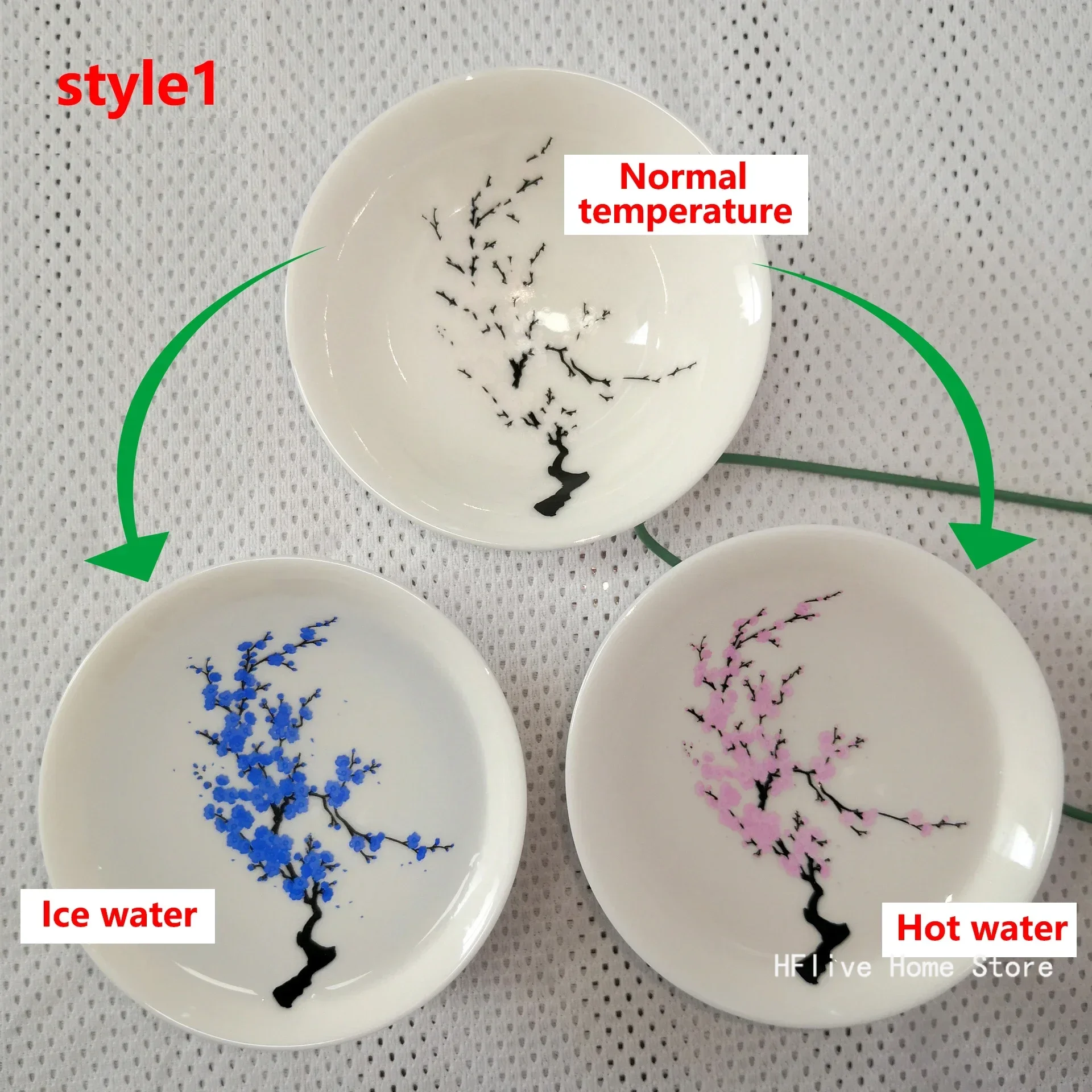 Japanese Magic Sakura Cup Cold Temperature Color Changing Flower