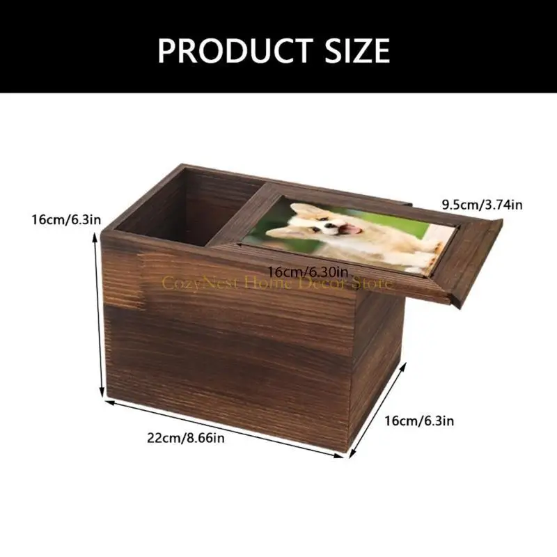 92MF Pet Memorials Holzkasten Einäscherung