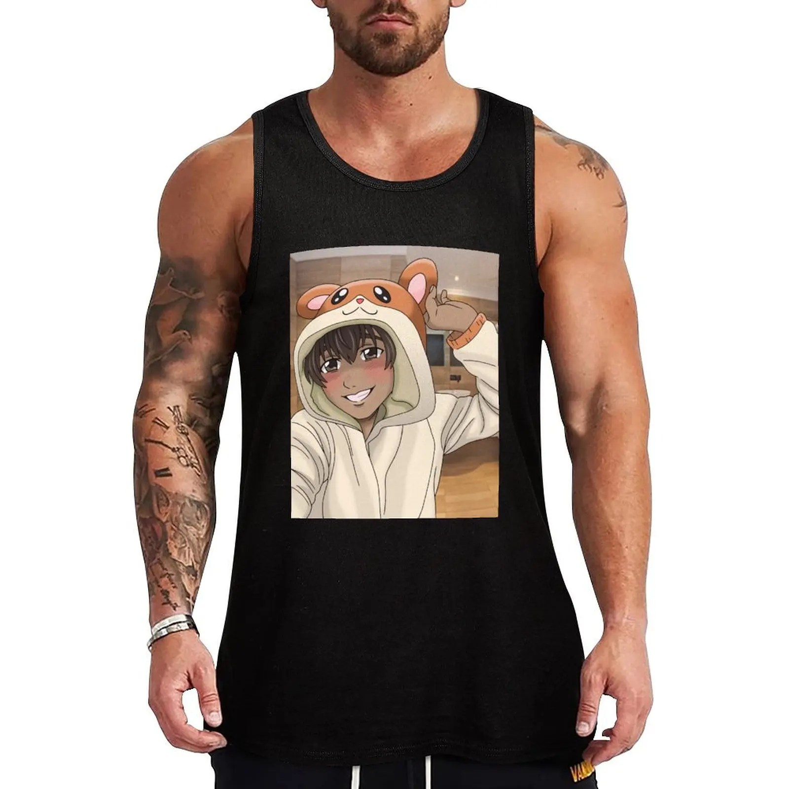 Phichit Kigurumi Selfie Tank Top men gym clothing vests for men