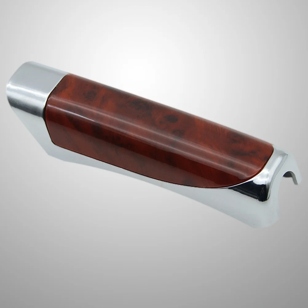 

Red Wood Grain Plastic Handbrake Cover Comfortable Protector Car Handbrake Skin Hand Brake Sleeve Easy Installation