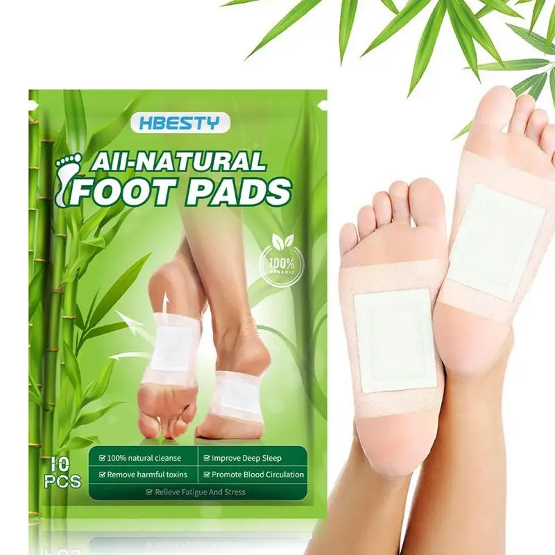 Sleep Aid Patch Wormwood Foot Pads For Better Sleep 10pcs Natural Foot Pads For Deep Cleansing Improve Sleep Adhesive Sheets