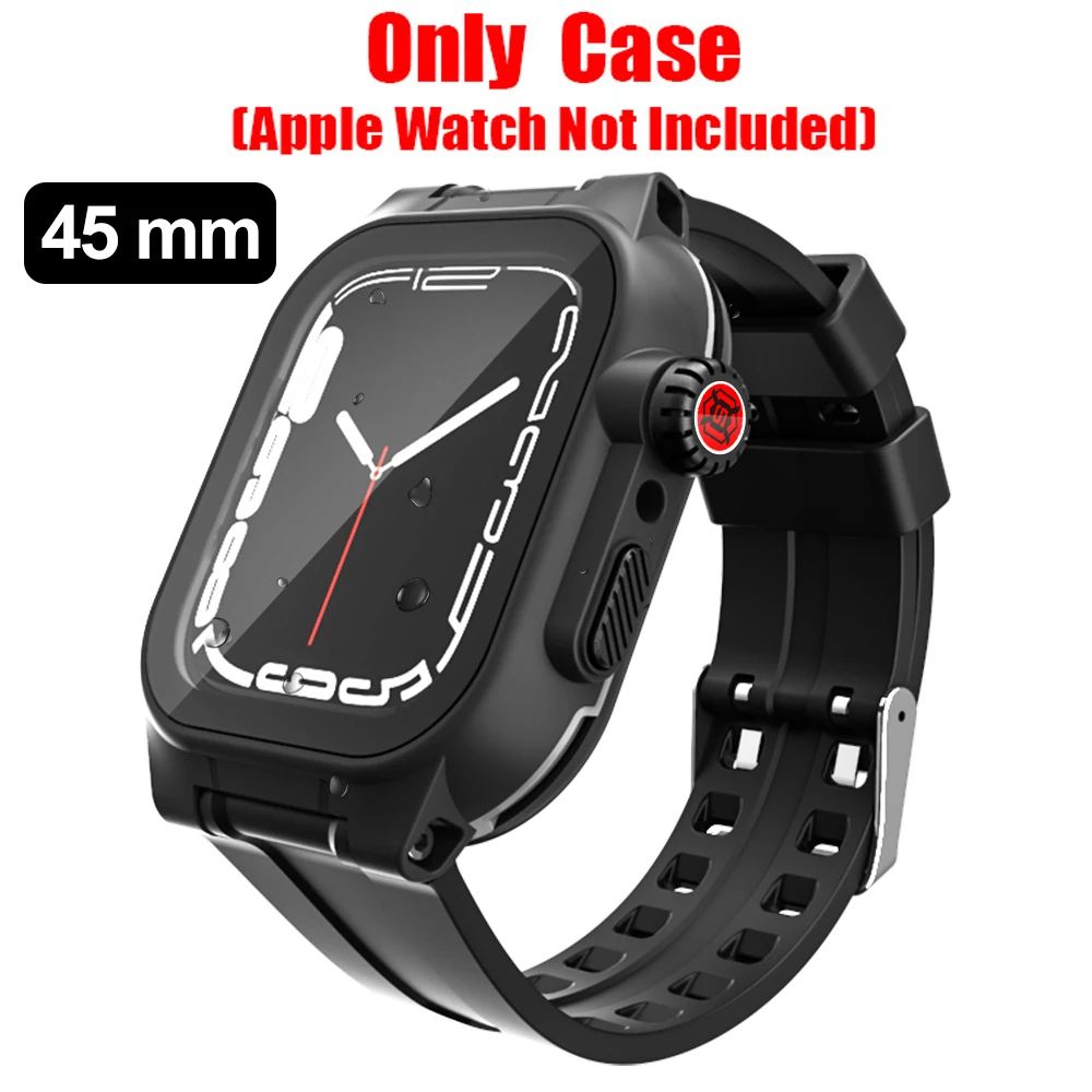Juste blindée étanche IP68 pour montre Apple, plongée, natation, sport de plein air, anti-chute, sér