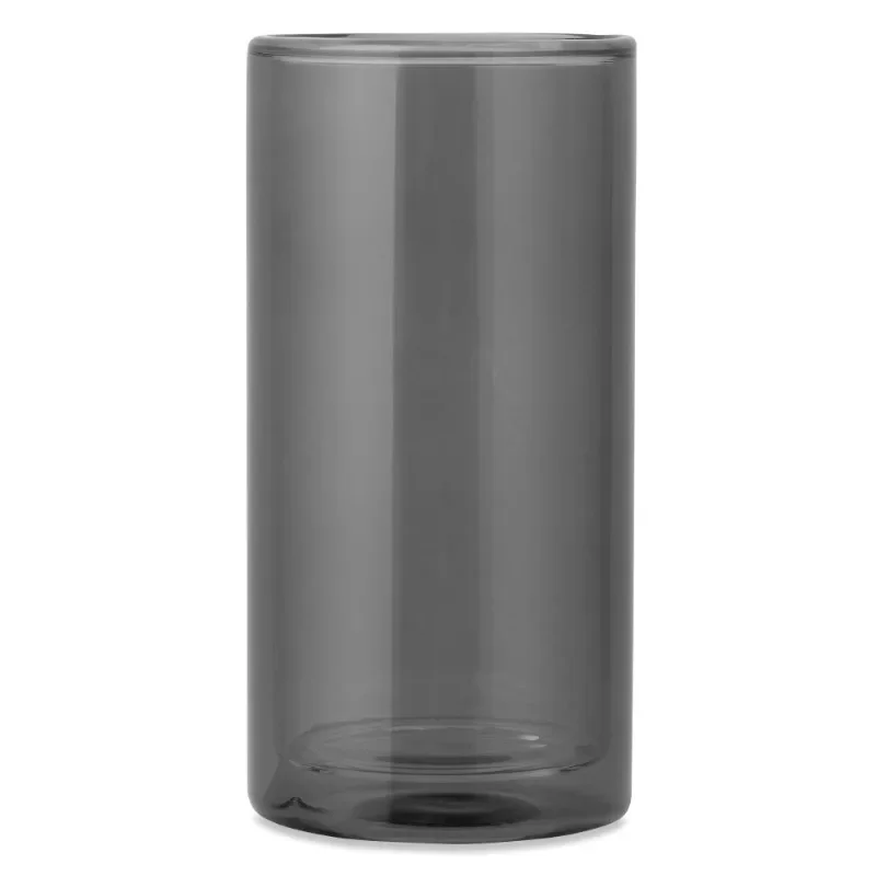 

Best.Fast shipping Single Double Wall Drinking Glass, Black.Innovative