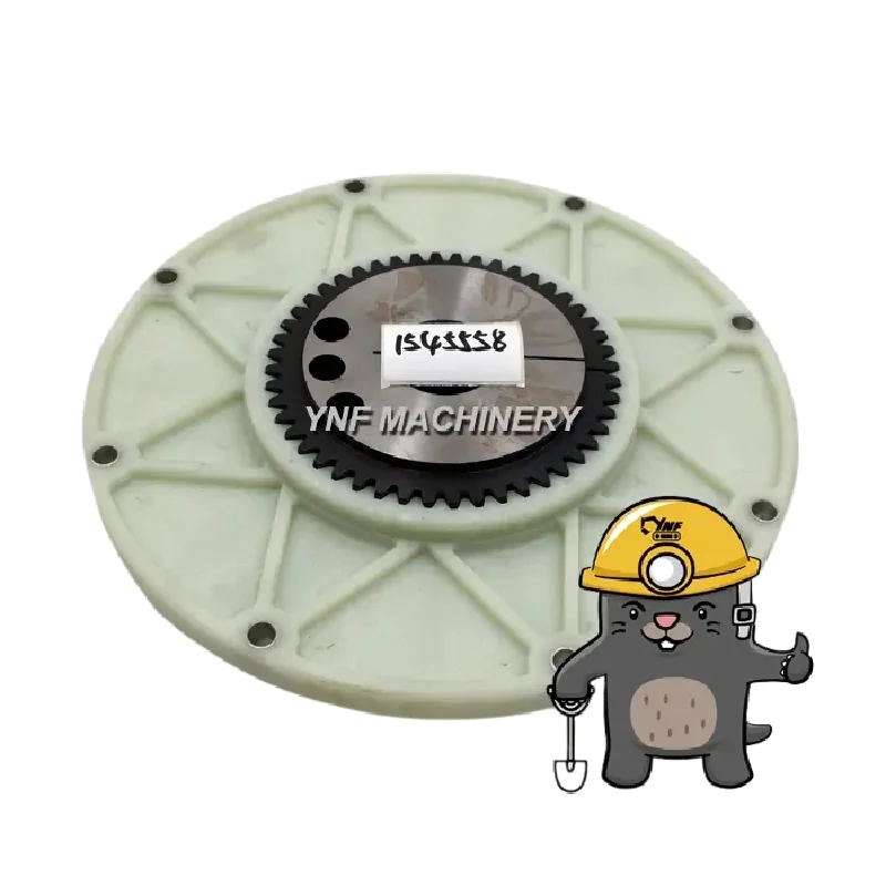 

For 1545558 Used Flywheel Nylon Flange Crankshaft Coupling Assembly Of Excavator Pile Parts