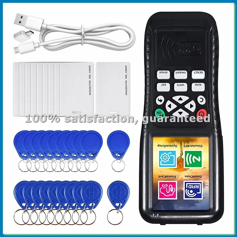 

Дубликатор RFID ID-карт с функцией декодирования, устройство для копирования смарт-карт, считыватель и записыватель RFID NFC ID-карт T557 125 кГц H-ID Card-ABWY