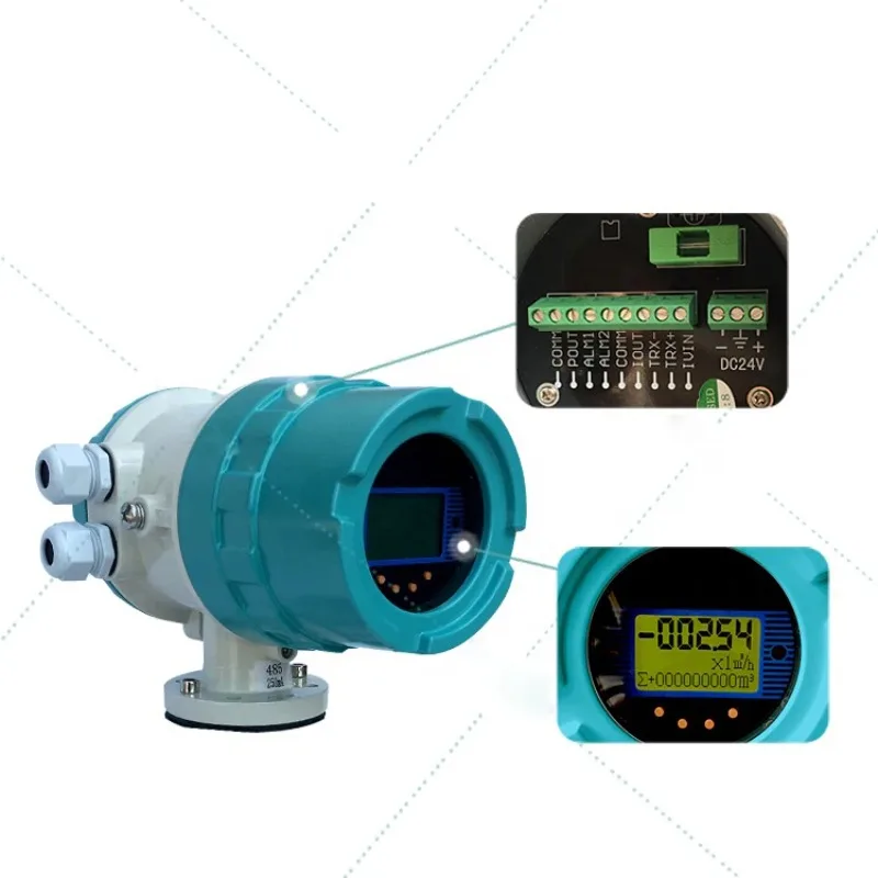 Multi-Function New Water Gray Electromagnetic Flow Meter Low Price Stainless Steel GPRS IOT Lora Sewage Ash Flange Liquid Steel