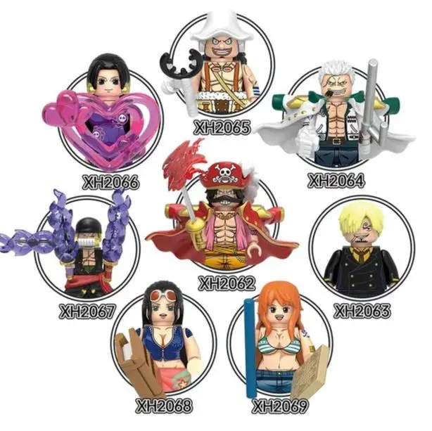 Bandai ONE PIECE Dragon Ball Super Mini Figure Set van 8 Wukong-personages WM6185 WM9183 WM6179 WM6180 WM6181 Verzamelbaar speelgoed