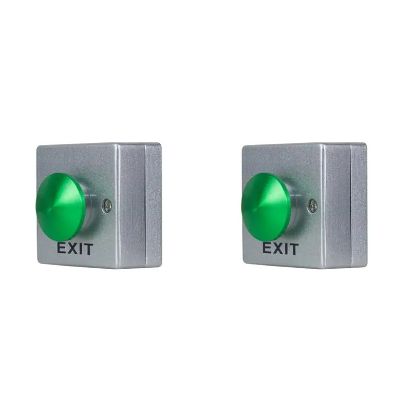 FEDI-2X Door Opener Release Button Switch Aluminum Alloy Waterproof Switch Button For Door Access Control System Entry Open B